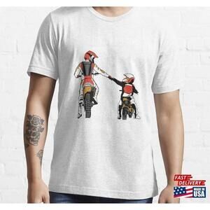 Father And Son Motorcycle Buddies Essential Tshirt Unisex